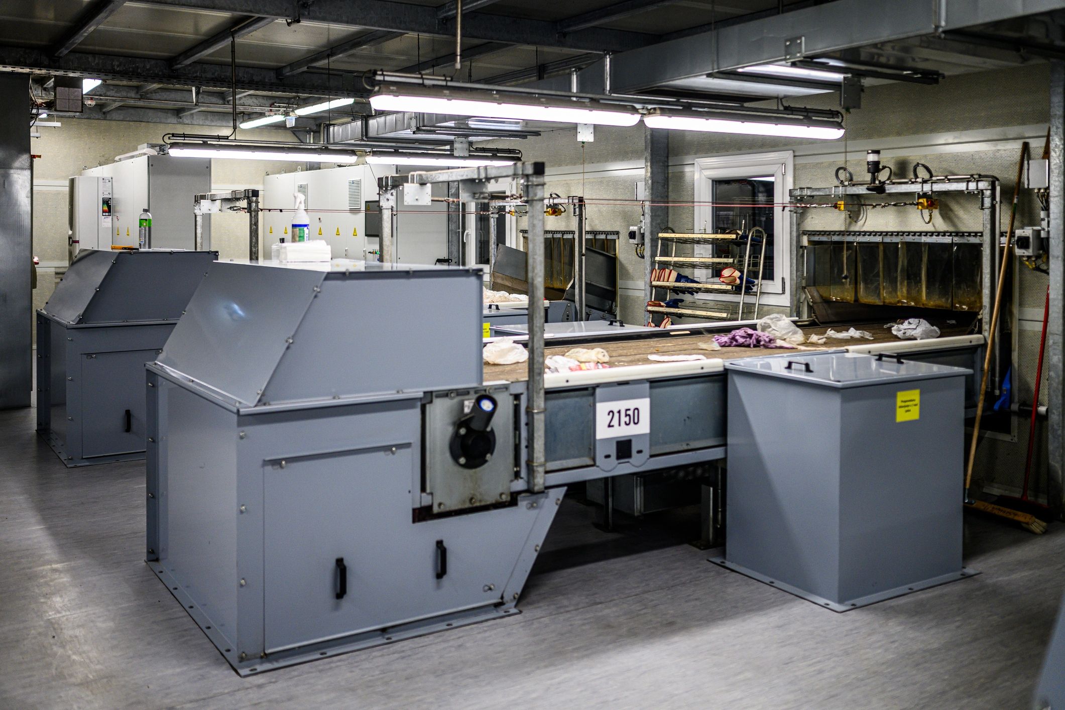 Commercial printing equipment in a production facility